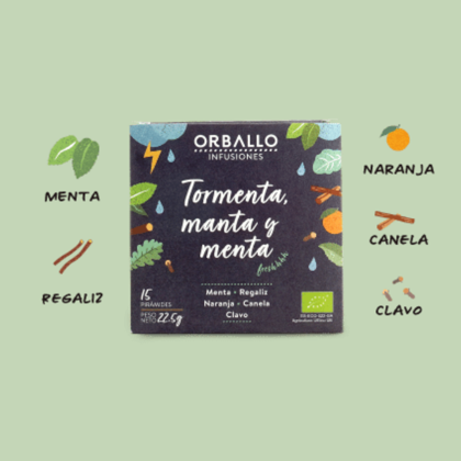 "Tormenta, manta y menta"